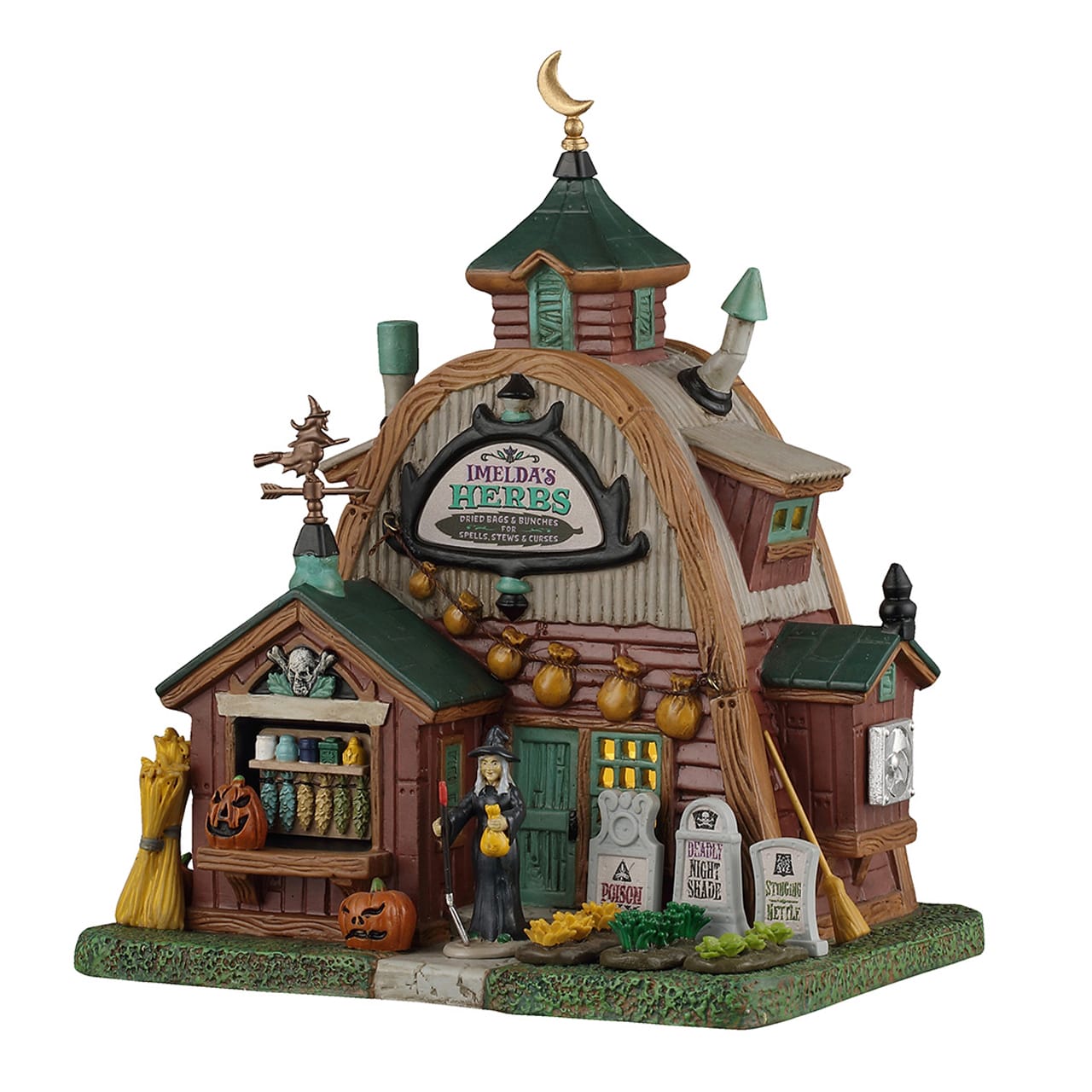 lemax-imelda-s-herbs-kr-uterladen-spooky-town-haus image 1