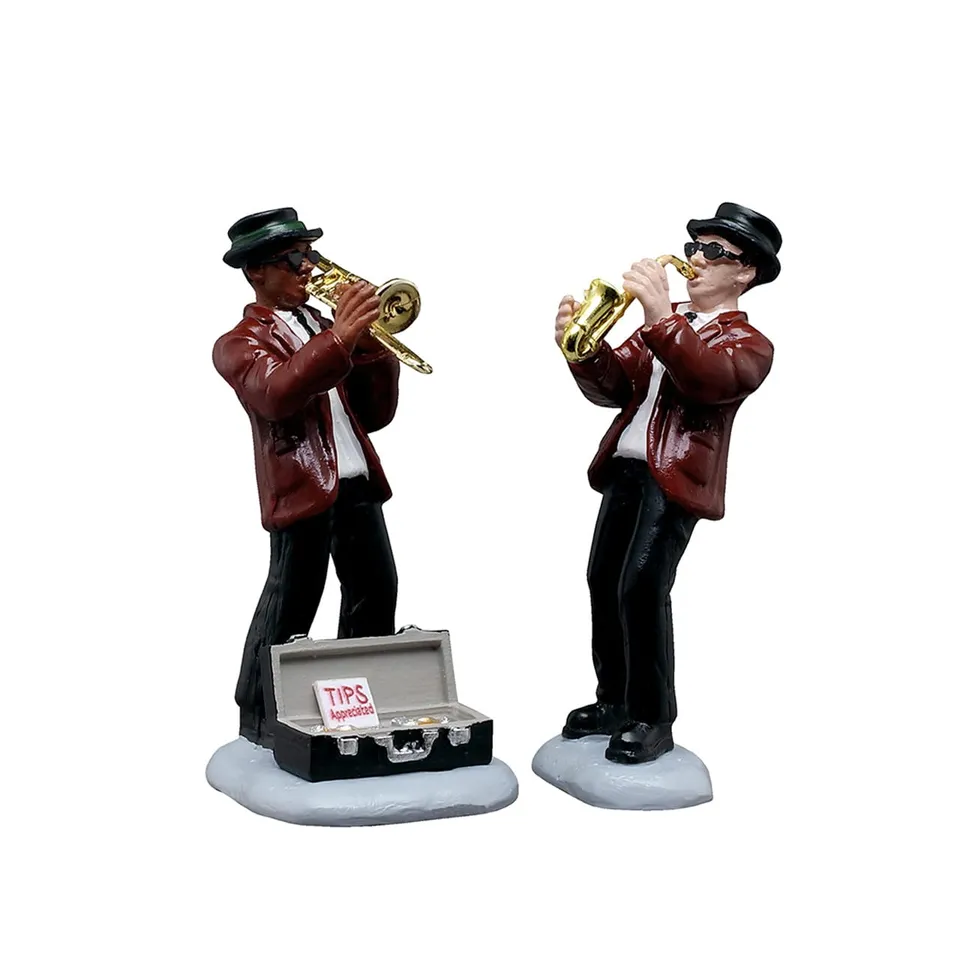 lemax-jazz-duo-figuren-set-saxophon-trompete image 1