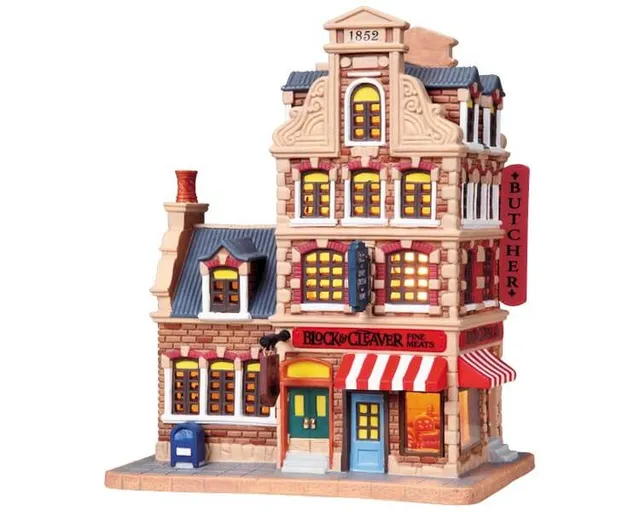 lemax-block-cleaver-butcher-shop-weihnachtshaus image 1