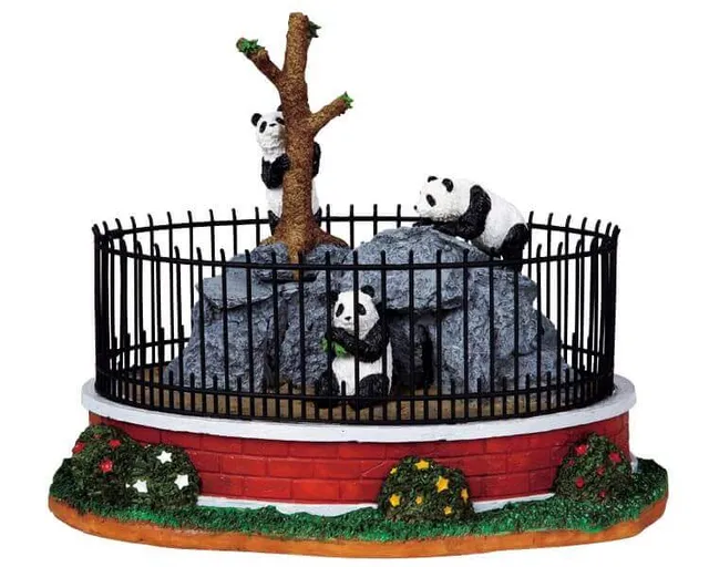 lemax-panda-cage-miniatur-zubeh-r-tierk-fig-weihnachtsdorf image 1