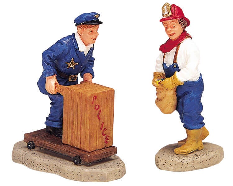 lemax-fireman-policeman-figuren-set-spooky-town image 1