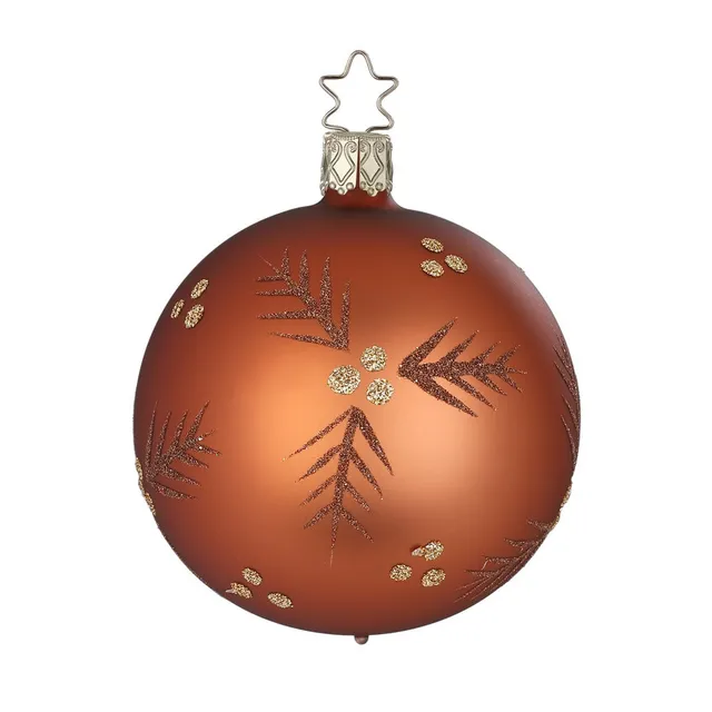 inge-glas-tannenzauber-christbaumkugel-8-cm-braun-manufaktur-glaskugel image 1