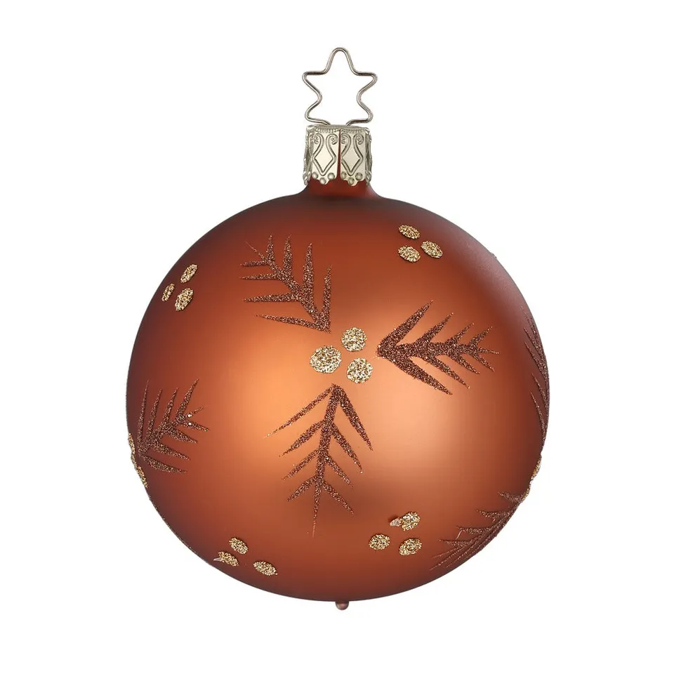 inge-glas-tannenzauber-christbaumkugel-8-cm-braun-manufaktur-glaskugel image 1