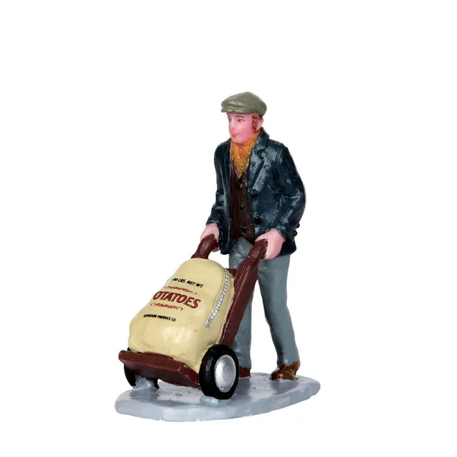 lemax-market-worker-caddington-miniaturfigur image 1