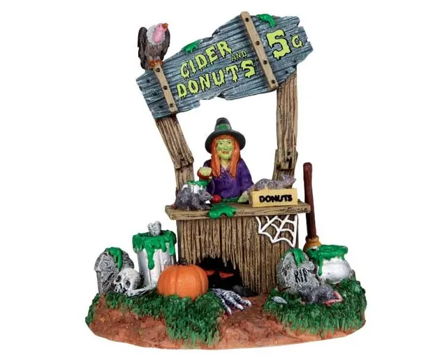 lemax-creepy-cider-stand-spooky-town-stand-figur image 1