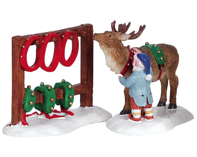 lemax-readying-reindeer-weihnachts-miniaturfiguren-mit-rentieren image 1