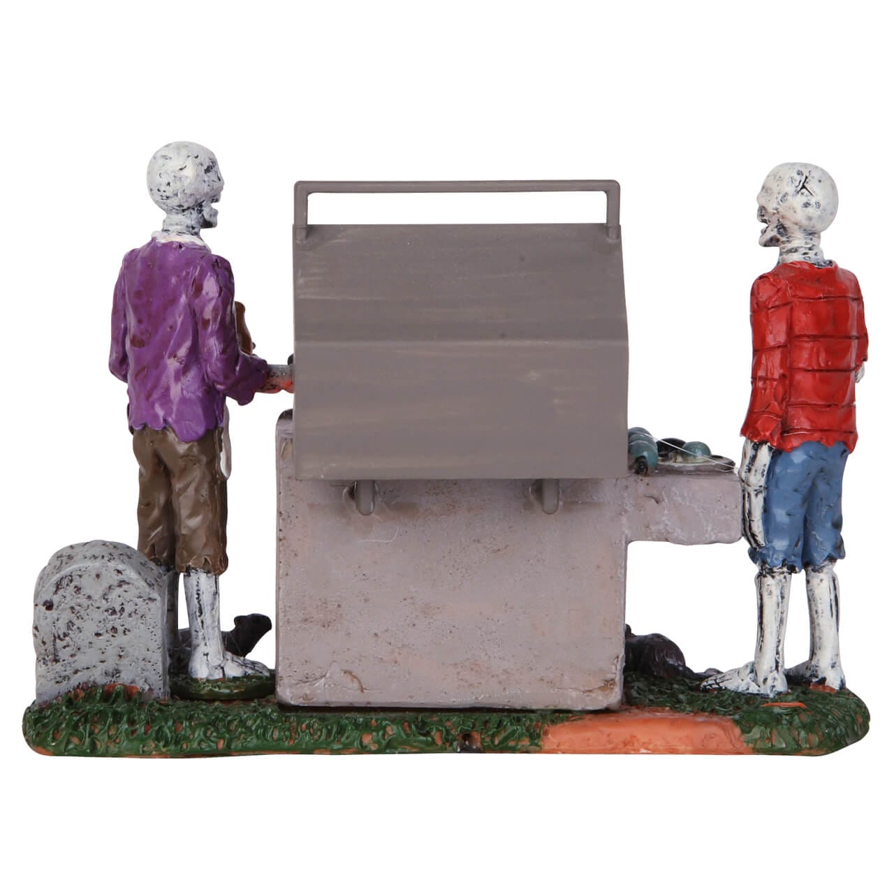 lemax-gory-grillin-spooky-town-szene-mit-grill-licht image 4
