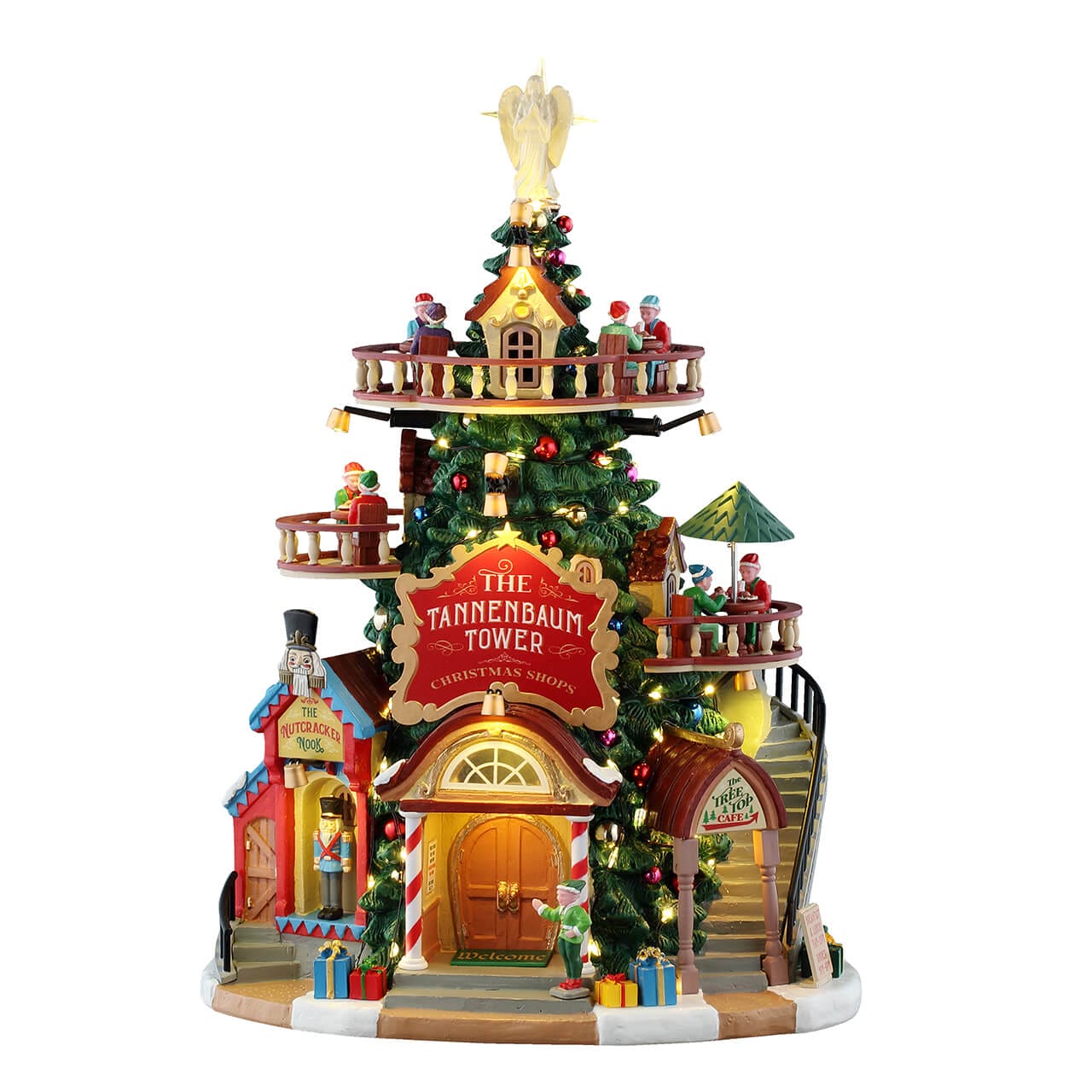 lemax-the-tannenbaum-tower-christmas-shops-miniatur-weihnachtshaus-santa-s-wonde image 2