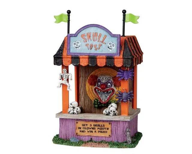 lemax-skull-toss-spooky-town-figur image 1