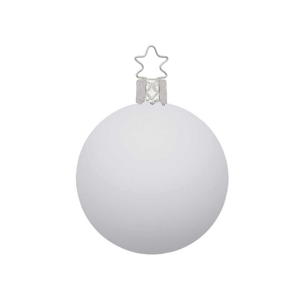 inge-glas-christbaumkugel-porzellanwei-matt-12-cm image 1
