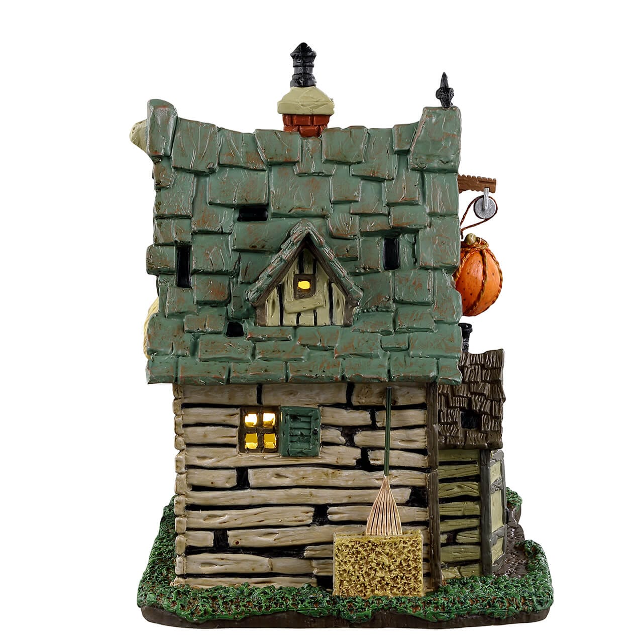 lemax-spooky-town-the-last-straw-house-of-the-scarecrow-beleuchtetes-miniatur-gr image 2