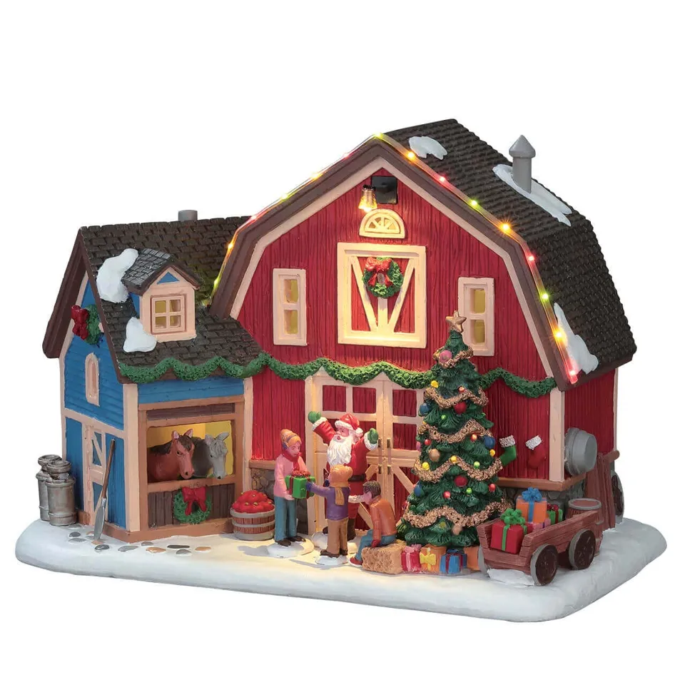 lemax-christmas-at-the-farm-beleuchtetes-weihnachtsdorf-haus image 1