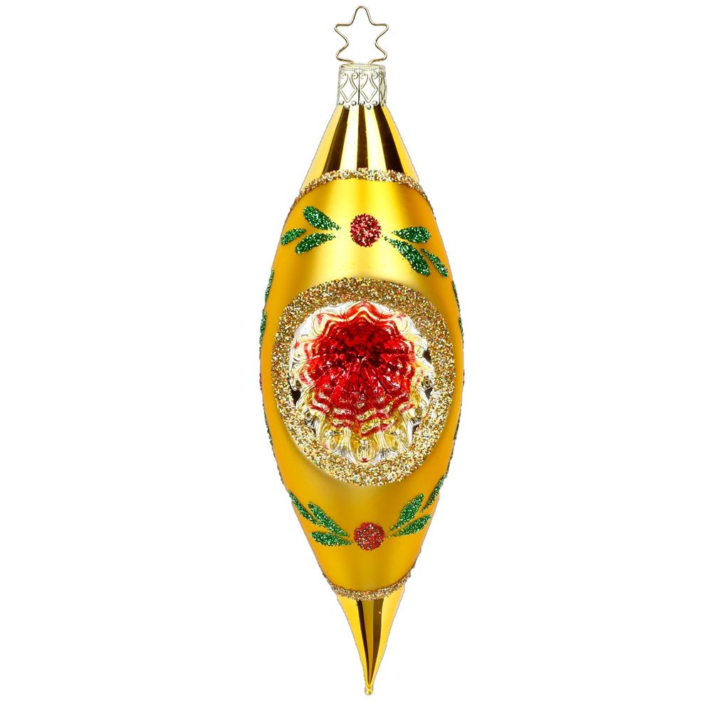 inge-glas-funkelnder-reflex-gold-christbaumspitze-15-cm image 1