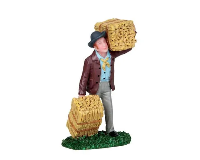 lemax-hauling-hay-miniatur-figuren image 1