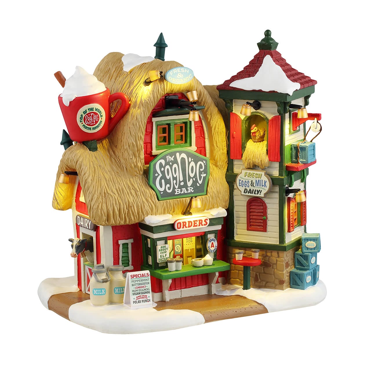 lemax-the-eggnog-bar-beleuchtetes-miniaturhaus-santa-s-wonderland image 1