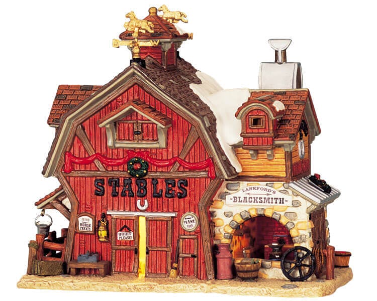 lemax-lankford-s-blacksmith-beleuchtete-miniatur-schmiede image 1