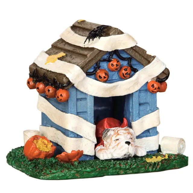 lemax-tricked-out-doghouse-figur-spooky-town-miniatur image 1