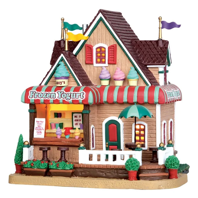 lemax-lucy-s-frozen-yogurt-weihnachtsdorf-shop-geb-ude image 1