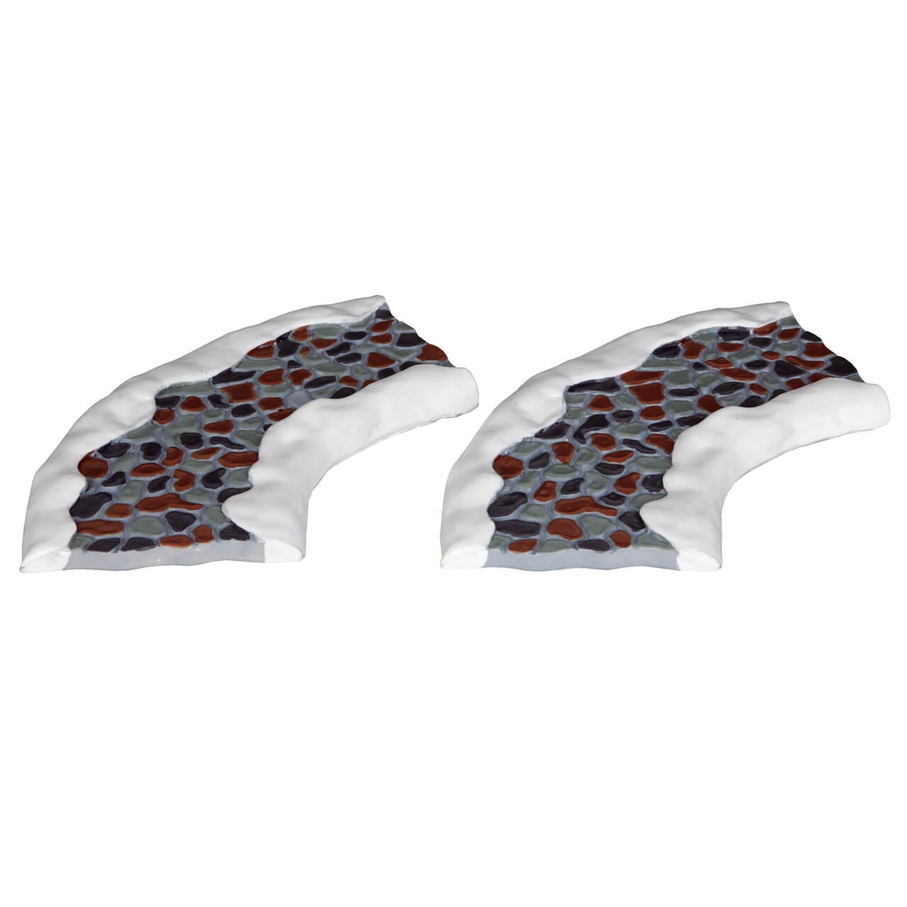 lemax-2-pc-stone-road-curved-steinstra-e-gebogen-dorf-zubeh-r-2-teilig image 1