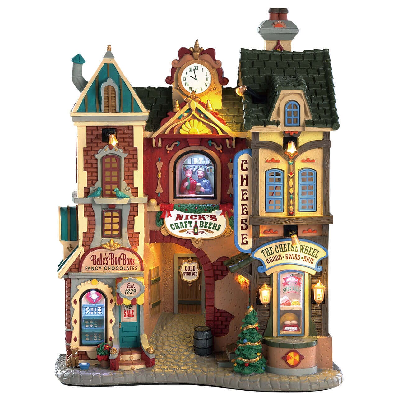 lemax-ye-olde-cobblestone-road-beleuchtete-miniatur-stra-e image 1