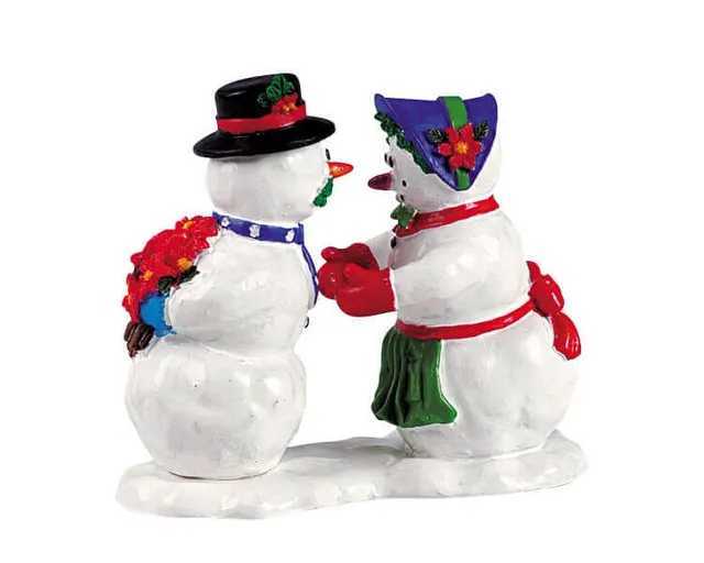lemax-kissing-snowcouple-miniaturfigur-f-r-weihnachtsdorf image 1