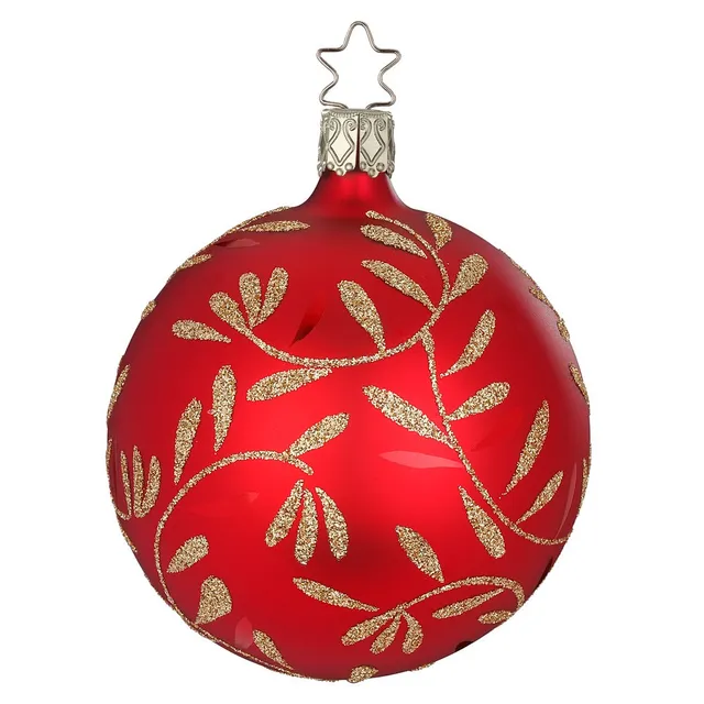 inge-glas-manufaktur-freudentanz-christbaumkugel-10-cm-rot image 1