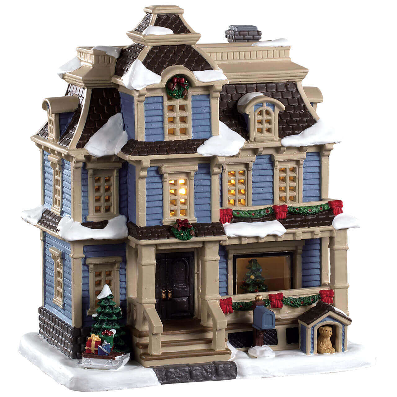 lemax-lawson-residence-weihnachtshaus-mit-beleuchtung-f-r-weihnachtsd-rfer image 1