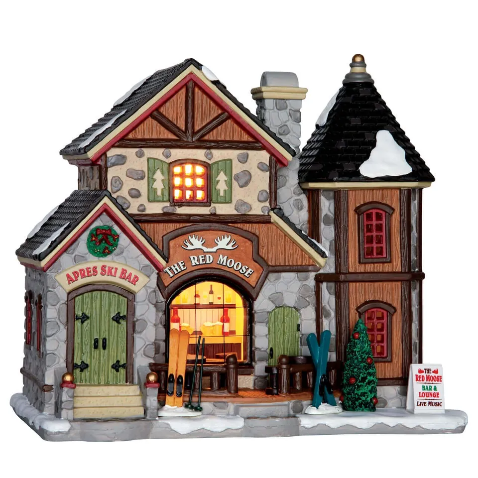 lemax-the-red-moose-bar-beleuchtetes-miniaturhaus-f-r-weihnachtsdorf image 1