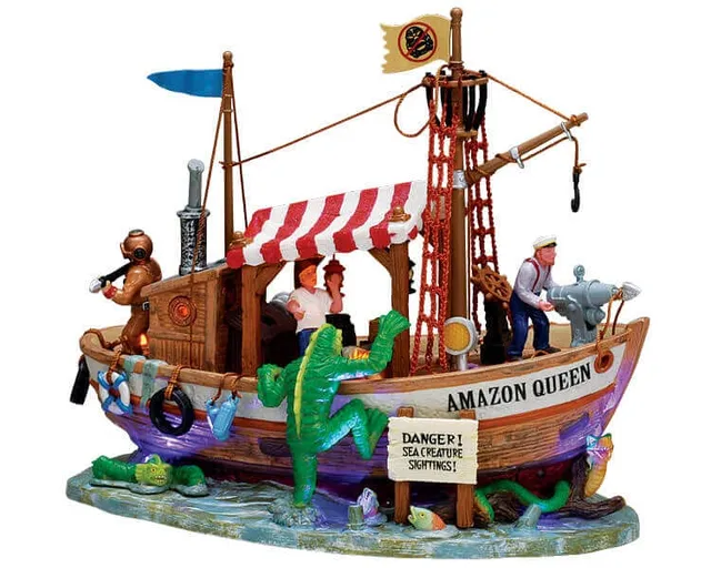 lemax-sea-creature-hunt-spooky-town-miniatur-figur image 1
