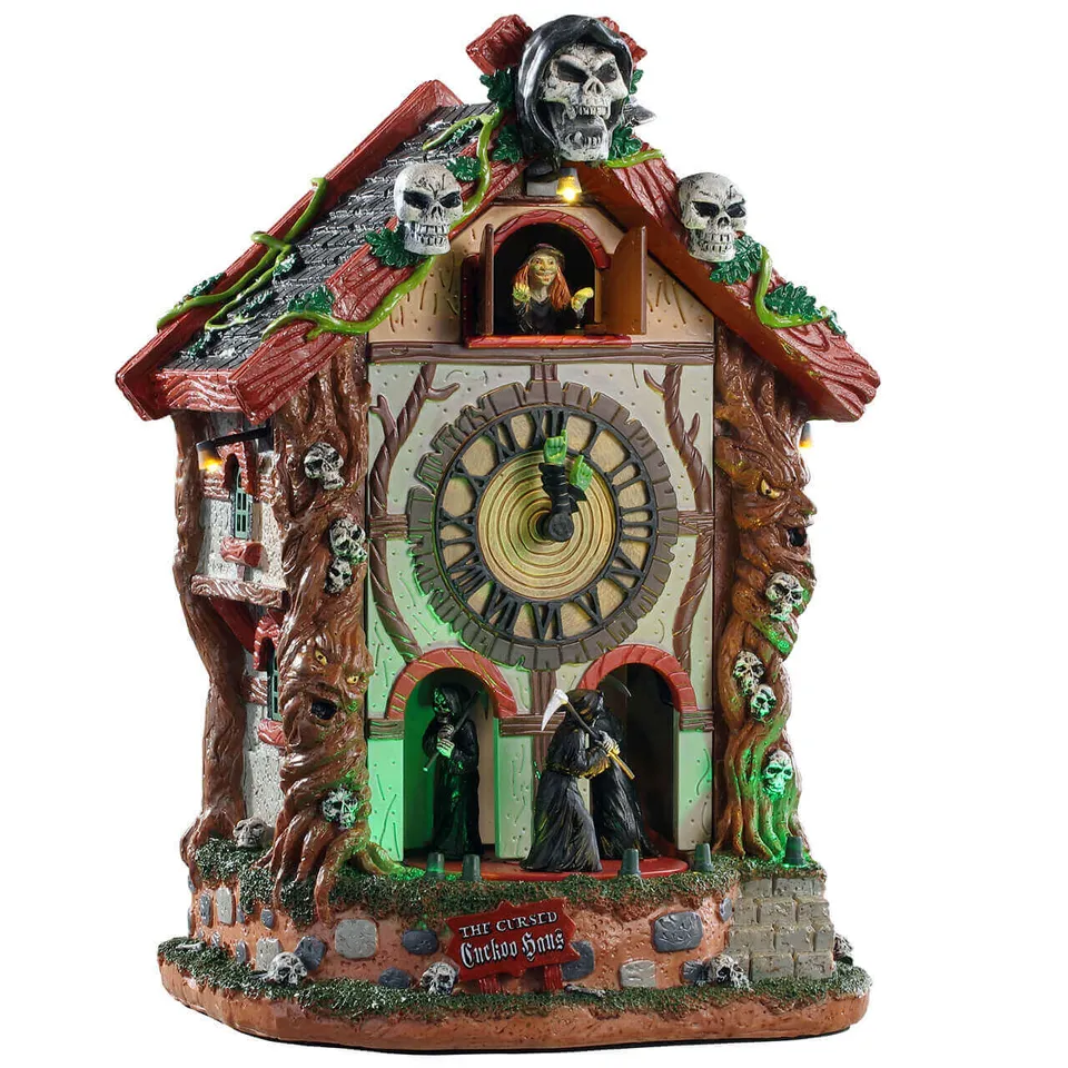 lemax-the-cursed-cuckoo-haus-spooky-town-sammlerhaus image 1