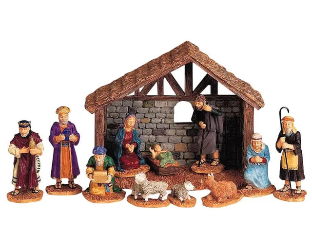 lemax-nativity-scene-miniatur-krippe-weihnachtsdorf image 1
