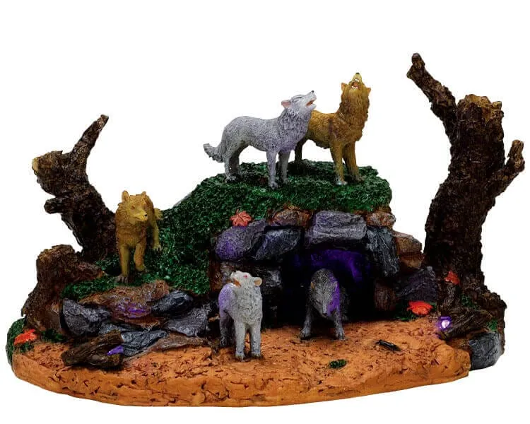 lemax-wolf-pack-miniaturfiguren-spooky-town-halloween image 1