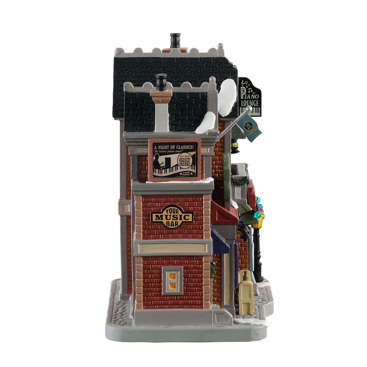 lemax-mr-pete-s-88-keys-piano-bar-beleuchtetes-caddington-miniaturhaus image 2