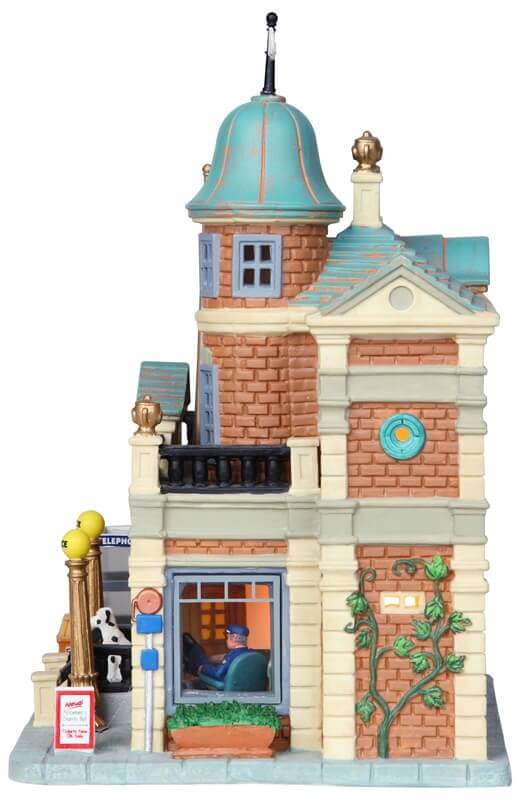 lemax-precinct-no-6-beleuchtete-miniatur-polizeistation image 3