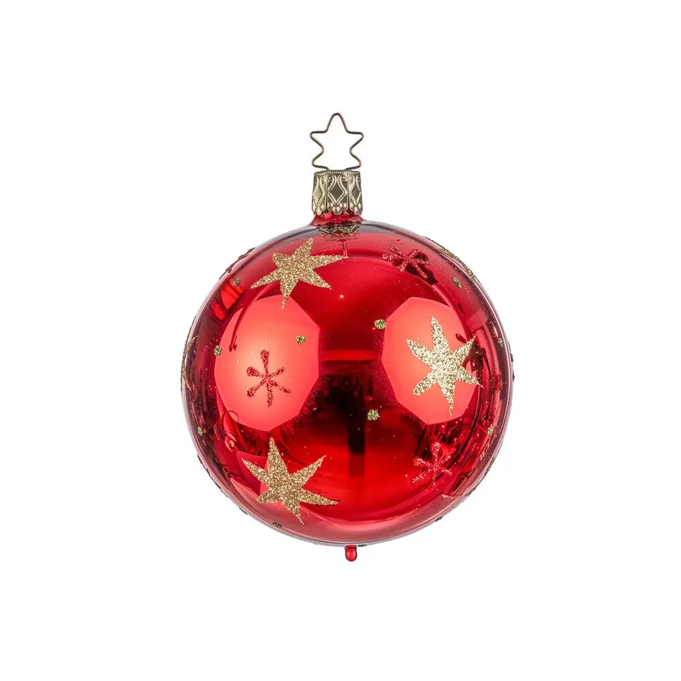 inge-glas-christbaumkugel-sternenhimmel-6-cm-rot image 1