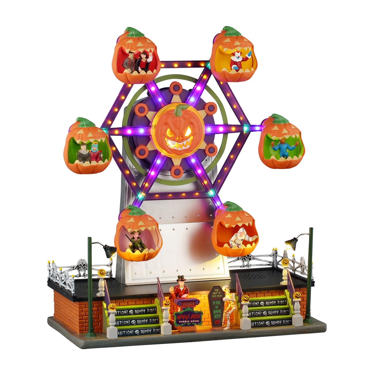 lemax-jumping-jacks-ferris-wheel-spooky-town-riesenrad image 1