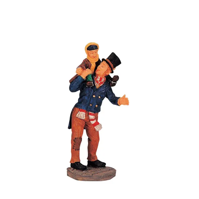 lemax-bob-cratchit-and-tiny-tim-figur-caddington image 1