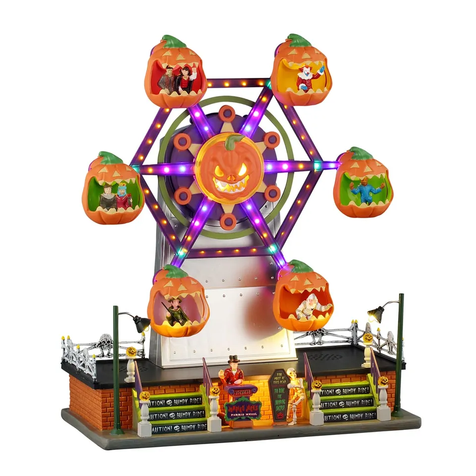 lemax-jumping-jacks-ferris-wheel-spooky-town-riesenrad image 1