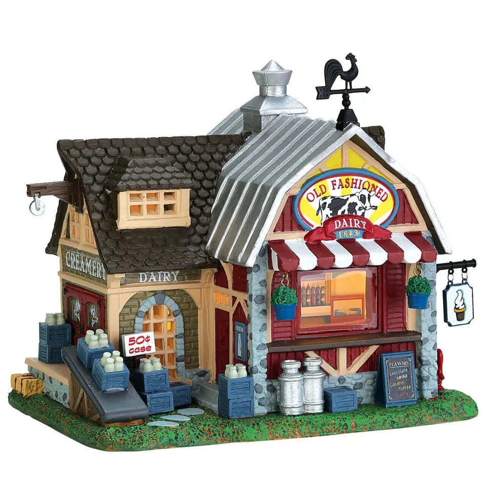 lemax-old-fashioned-dairy-miniaturhaus-beleuchtet image 1