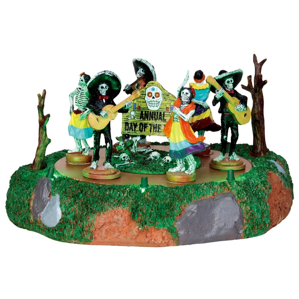 lemax-day-of-the-dead-parade-bewegte-miniwelt-szene-spooky-town image 1