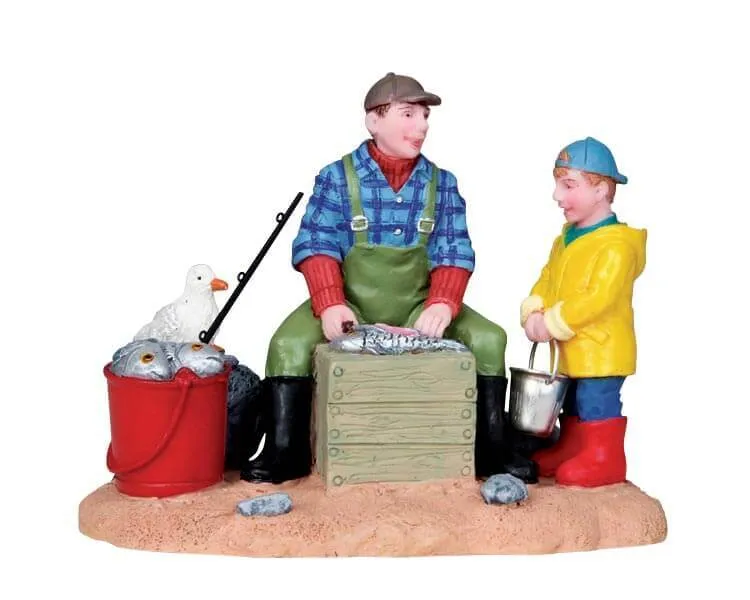 lemax-cleaning-the-fish-figur-f-r-miniatur-weihnachtsdorf image 1