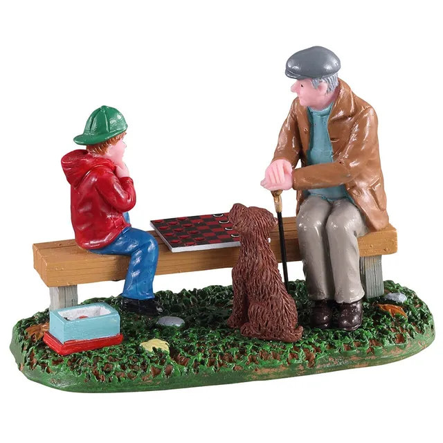 lemax-playing-with-gramps-park-szene image 1