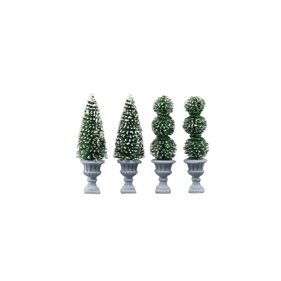 lemax-cone-shaped-sculpted-topiaries-4er-set-b-ume image 1