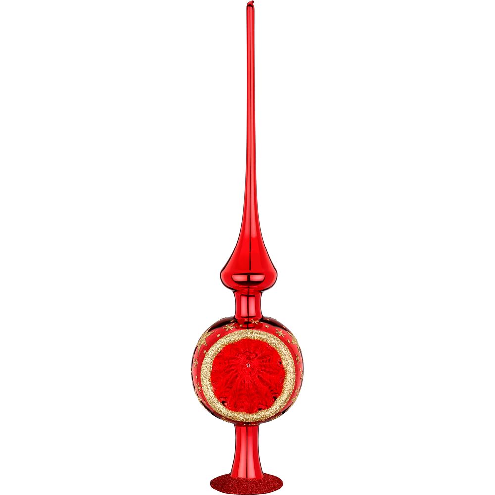 inge-glas-sternenhimmel-baumspitze-rot-glanz-8x33-cm image 1