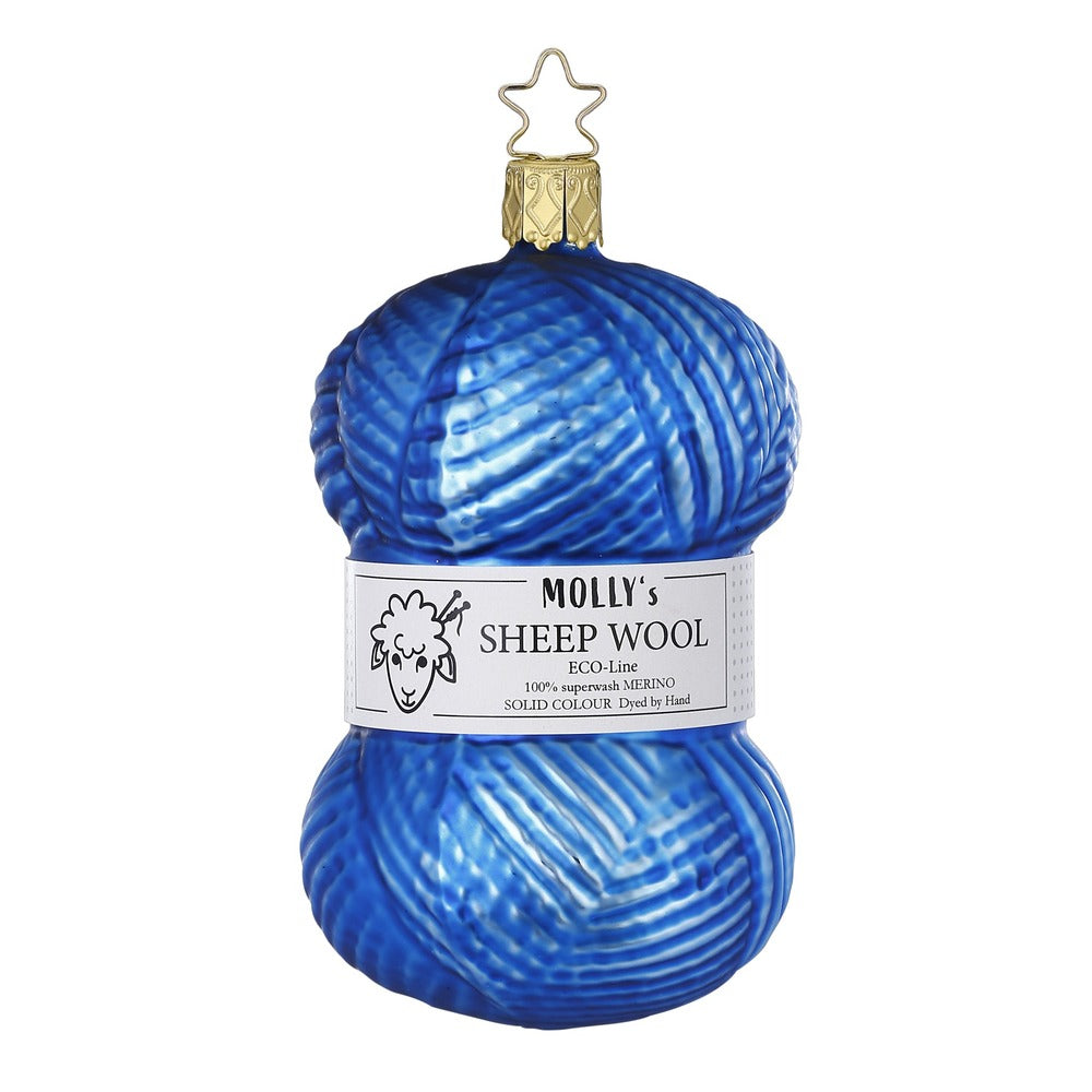 inge-glas-feine-wolle-blau-christbaumkugel-11-cm image 1