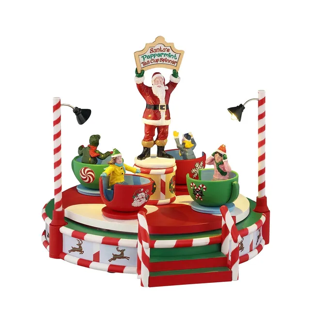lemax-santa-s-peppermint-teacup-spinner-karussell-miniatur image 1