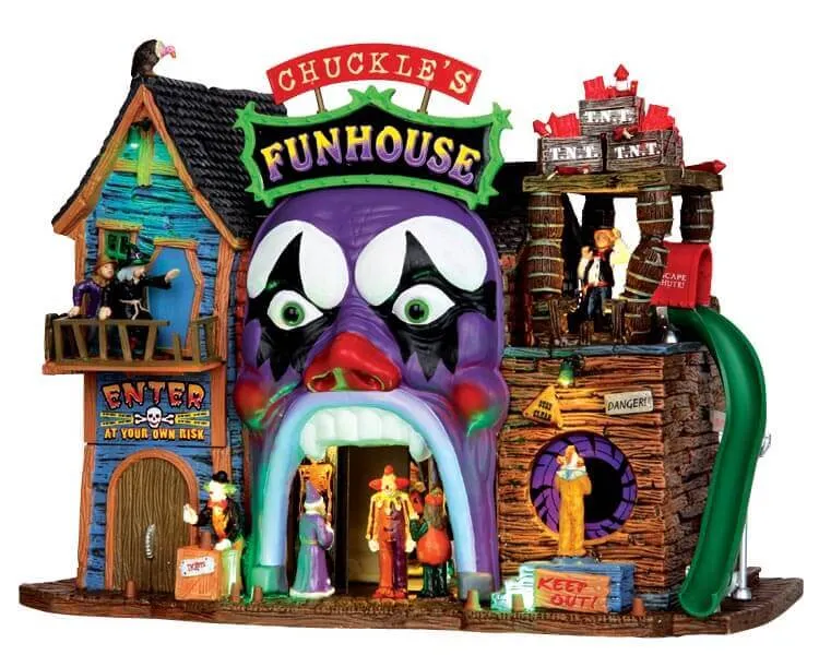 lemax-chuckle-s-funhouse-spooky-town-gruselhaus image 1