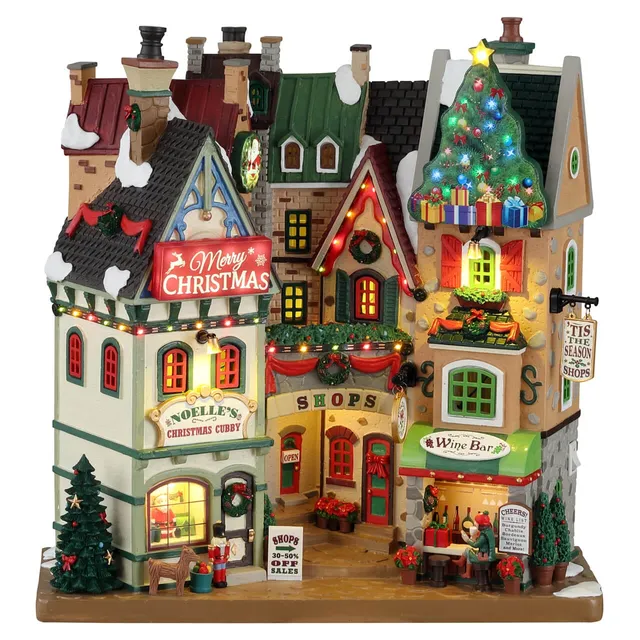 lemax-tis-the-season-shops-beleuchtete-ladenzeile image 1