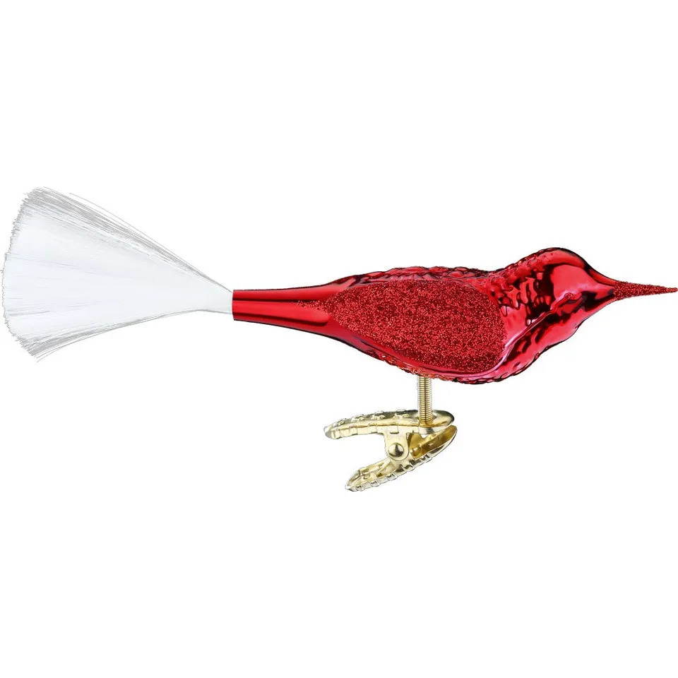 inge-glas-vogel-christbaumschmuck-rot-glanz-10-cm image 1