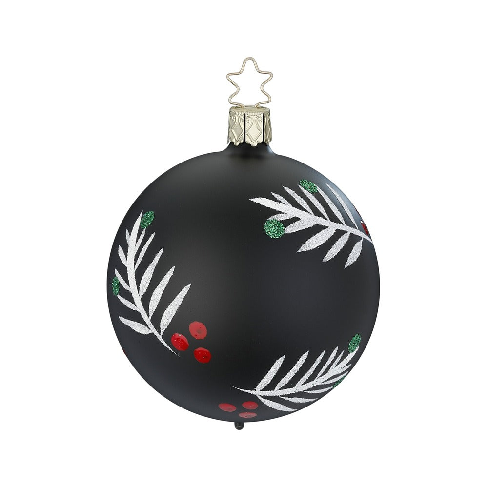 inge-glas-schneezweige-christbaumkugel-8-cm-schwarz image 1